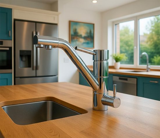Faucet BR307 Chrome side view